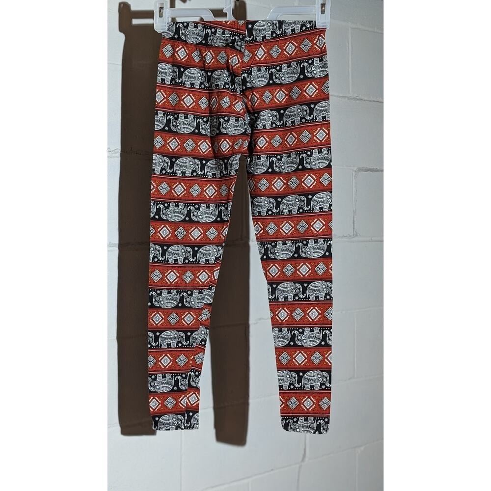 No Boundaries Elephant Print Fashion Leggings Casual Pants Medium